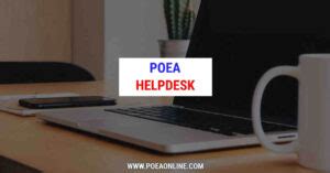poea online helpdesk